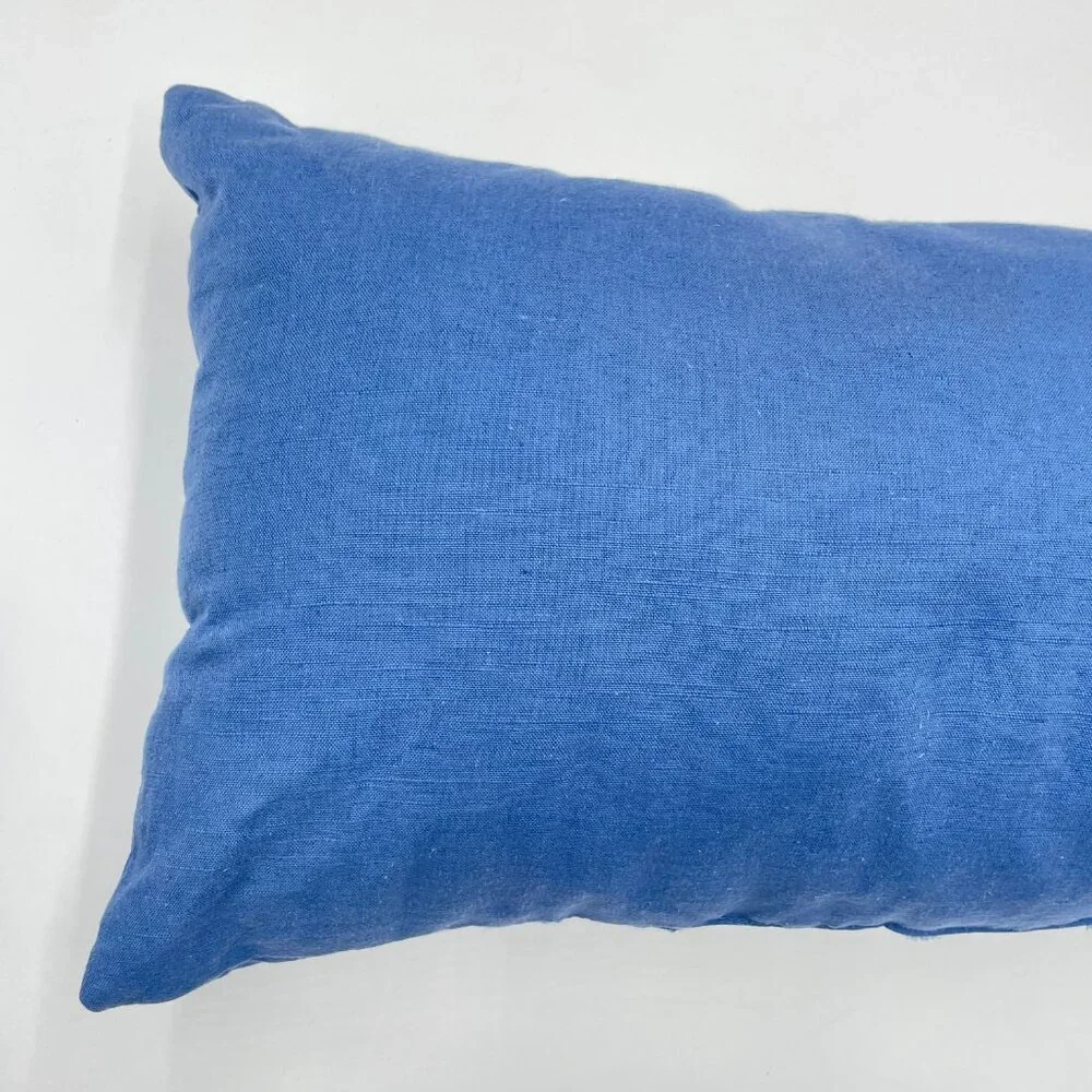 Decorative Cushion Embroidered Pillow Blue White Pattern Home Decor‎ Living Room